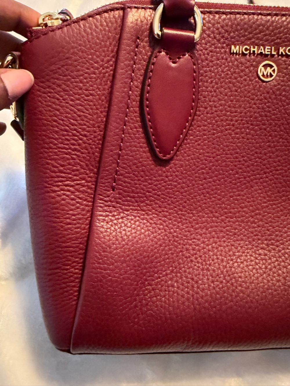 Michael Kors Small Satchel in Sienna - Picture 7 of 16